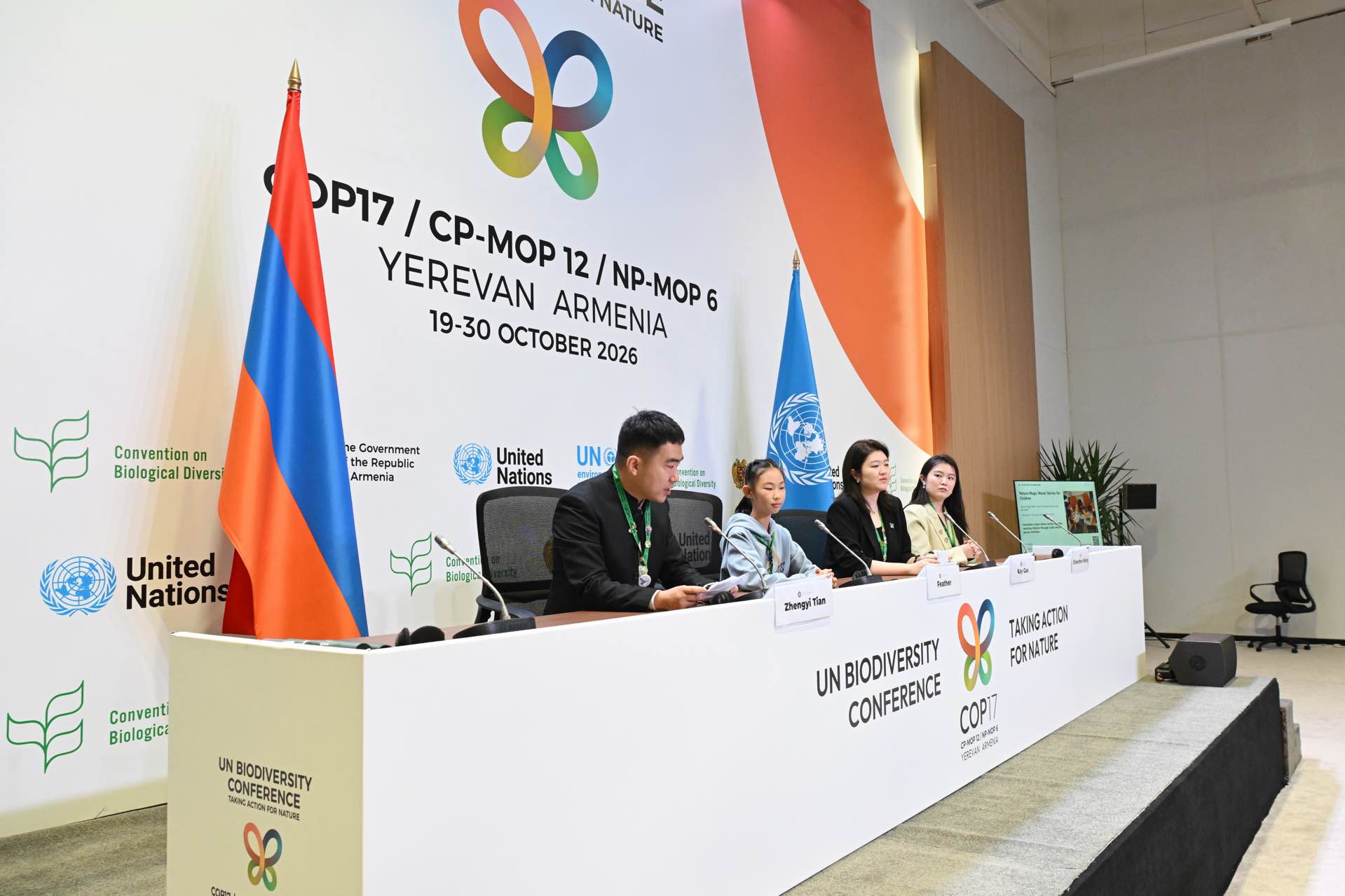 The press conference hosted by pta took place in the COP17 Blue Zone in Yerevan on 26 October.